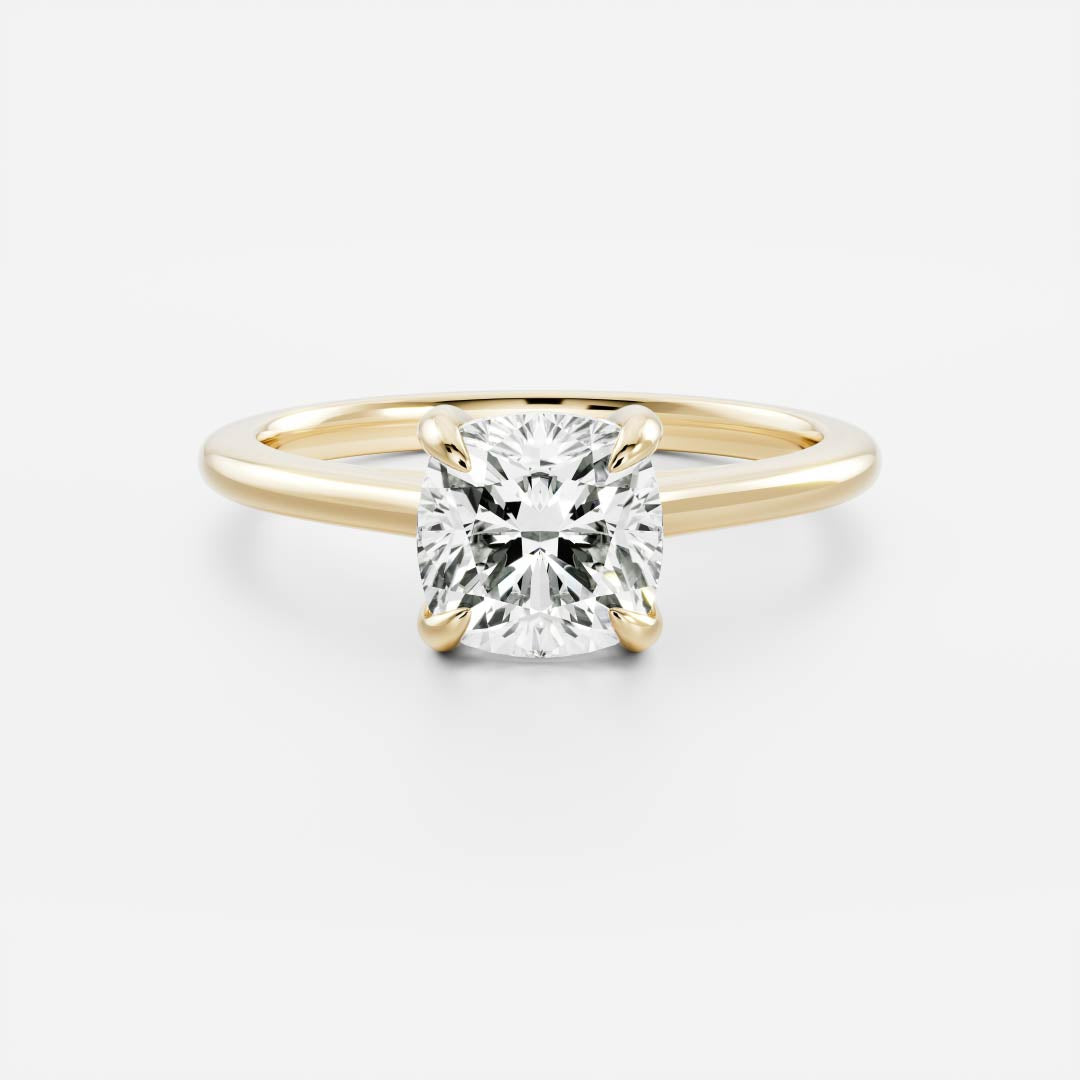 Marquise Cut Cluster Styled Lab Grown Diamond Engagement Ring